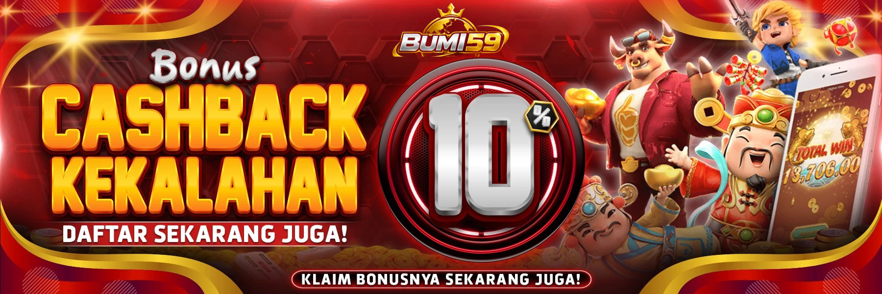 CASHBACK KEKALAHAN 10%